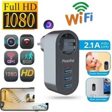 Sıcak Takip Akım Korumalı Adaptör Gizli  Wifi Kamera 4K