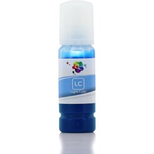 Qc Epson 108 Uyumlu Mürekkep - 70ML Lc Light Cyan Açık Mavi (C13T09C54A)