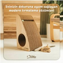 Felidae Oluklu Mukavva, Kedi Tırmalama Kanepesi – Dikey Tırmalama / (27X43X24CM) Medium - CS7 LW