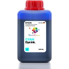 Qc Epson Ecotank L3252 Uyumlu - 500ML C Cyan Mavi