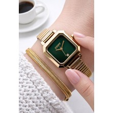 Dkny 2 Yıl Garantili 3 Atm Suya Dayanıklı Kararma Renk Atma Yapmaz Kadın Kol Saati+Bileklik DL123.45