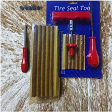 Bamek Profesyonel Lastik Tamir Kiti Fitil Atma Seti Extra Dublex Fitil Sibop Tornavidası ve Sibop Kapağı