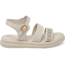 Tergan Bej Hakiki Deri Kadın Sandalet - K25Y1SN67892-S5Y
