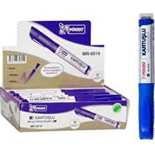 Mikro Kartuşlu Tahta Kalemi Mavi Mr-6019 (12 Li Paket)