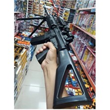 Raf Store Boncuk Atan Tüfek 82CM Dipçikli Lazerli Şarjörlü Keskin Nişancı Silahı Sniper