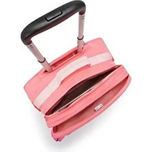 Kipling New Storia 8 Tekerlekli Okul Çantası Pembe Renkli Kız Çocuklar İçin Şık Görünüm