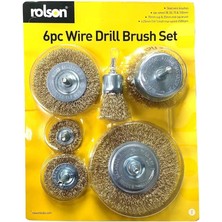 Rolson 24893 6 Pc Tel Fırça Uçları