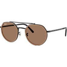 Ray-Ban Rb 3765 927973 53 Unisex Geometrik Siyah Metal Güneş Gözlüğü