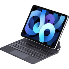 Five-E Apple iPad Air 11 M4 (2026) Bluetoothlu Touchpadli Manyetik Kapaklı Magic Ingilizce Q Keyboard