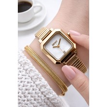 Dkny 2 Yıl Garantili 3 Atm Suya Dayanıklı Kararma Renk Atma Yapmaz Kadın Kol Saati+Bileklik DL123.35