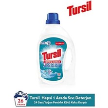 Tursil Matik Hepsi 1 Arada Sıvı Çamaşır Deterjanı 26 Yıkama Yoğun Ferahlık ve Hijyenik Temizlik