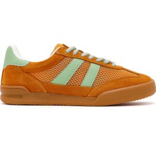 Derimod Kadın Turuncu Bağcıklı Deri Sneaker 26PFD431214