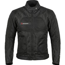 Venom Motosiklet Montu 4 Mevsim Dynamic Erkek Black Motorcu Mont