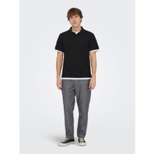 Only & Sons Onsben Reg Ss Polo Shırt Noos Erkek Siyah T-Shirt - 22035825