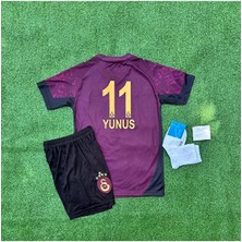 .g'.â.l.a.t.â.s.a.r.â.yy 2025/26 Yeni 5 Yıldızlı Yunus Akgün Deplasman Forması Çocuk Forması 4lü Se