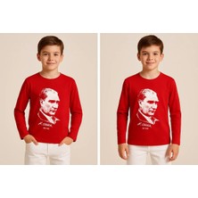 GMG Collection Baby Uzun Kollu Atatürk Baskılı ve Imzalı Tişört