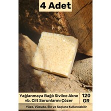 Carlburn #bitkiselsabun %100 Doğal Güzel Kokulu El Yüz Saç Vücut Orijinal Bitkisel Pirinç Sabun 120G - 4 Adet