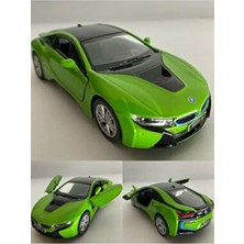 Diecast ,metal Oyuncak Araba Bmw I8 Çek Bırak Lisanslı Model Araba