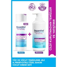 Bepanthol Sensidaily Günlük Vücut Bakım Kremi 400ML + Yüz ve Vücut Temizleme Jeli 200ML
