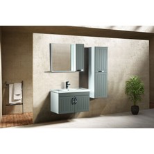 ACA Tasarım Royal 80CM Banyo Dolabı Takımı Boy Dolapsız