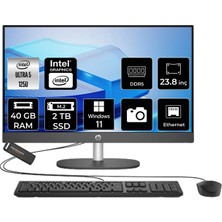 HP Proone 240 G10 Core Ultra 5 125U 40GB RAM 2TB SSD 23.8" FHD Win11 Pro D1GD0ETPN404 All In One Bilgisayar + Per4 USB