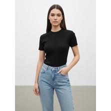 Piove Fit Ribana T-Shirt – Black Essential
