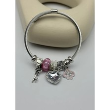 Biju Yılmaz Çelik Silver Pandora Bileklik - 25-BLK302