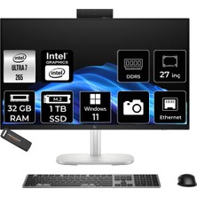 Hp Elitestudio 8 G1I Intel Core Ultra 7 265 32GB 1tb SSD 23.8" Fhd W11P Touch All In One Bilgisayar & Per4 USB Bellek CS7D3ETPN398