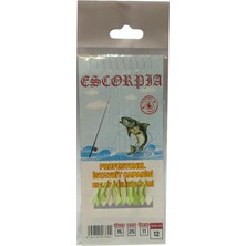 Avcı Market Profesyonel Istavrit Çaparisi 8 Kırmızı Iğneli A.yeşil Simli Kırmızı Kırçıllı