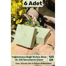 Carlburn #bitkiselsabun Doğal Güzel Kokulu El Yüz Saç Vücut Orijinal Bitkisel Çay Ağacı Sabunu 120G - 6 Adet