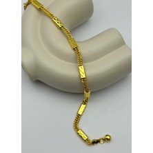 Biju Yılmaz 22K Altın Kaplama Zincir Model Bileklik - 25-22K75