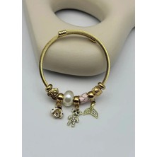 Biju Yılmaz Çelik Gold Pandora Bileklik - 25-BLK262