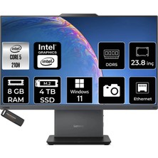 Lenovo Thinkcentre Neo 50A Intel Core 5 210H 8gb 4tb SSD 23.8" Fhd W11H All In One Bilgisayar & Per4 USB Bellek 12SC004VTRP345