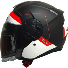Free-M FR-665 Fast Yarım Motosiklet Kaskı Güneş Vizörlü