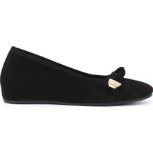 Gönderi(r) Kadın Siyah Süet  Tokalı Feta Dolgulu Ayakkabı