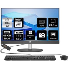 Hp Proone 240 G10 Intel Core Ultra 5 125U 48GB 1tb SSD 23.8" Fhd W11H All In One Bilgisayar & Per4 USB Bellek D1GD0ETPN368