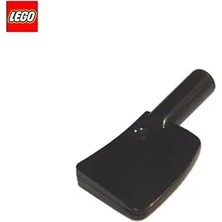 LEGO Minifigür Aksesuarları: Satır, Et Bıçağı, Bıçak, Cleaver Siyah Renkte