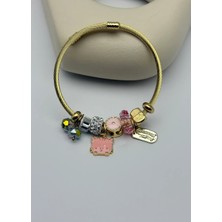 Biju Yılmaz Çelik Gold Bileklik - 25-BLK278