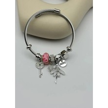 Biju Yılmaz Çelik Silver Bileklik - 25-BLK289