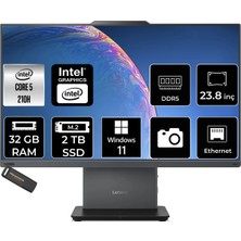 Lenovo Thinkcentre Neo 50A Intel Core 5 210H 32GB 2tb SSD 23.8" Fhd W11H All In One Bilgisayar & Per4 USB Bellek 12SC004VTRP359
