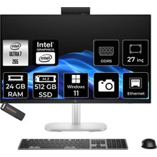 Hp Elitestudio 8 G1I Intel Core Ultra 7 265 24GB 512GB SSD 23.8" Fhd W11P Touch All In One Bilgisayar & Per4 USB Bellek CS7D3ETPN392