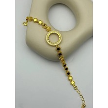 Biju Yılmaz 22K Altın Kaplama Çeyreklik Bileklik - 25-22K46