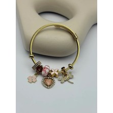 Biju Yılmaz Çelik Gold Pandora Bileklik - 25-BLK281