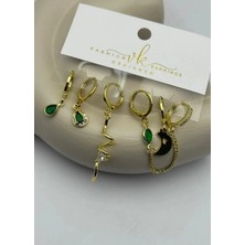 Biju Yılmaz Vip 6'lı Gold Küpe - 25-VIP173