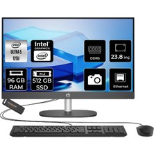 Hp Proone 240 G10 Intel Core Ultra 5 125U 96GB 512GB SSD 23.8" Fhd Fdos All In One Bilgisayar & Per4 USB Bellek D1GD0ETPN337