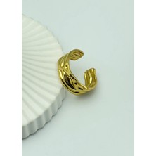 Biju Yılmaz Çelik Gold Ayarlanabilir Yüzük - 25YZK159