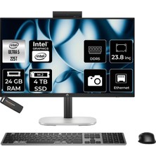Hp K12 Prostudio 4 G1I Intel Core Ultra 5 225T 24GB 4tb SSD 23.8" Fhd Fdos All In One Bilgisayar & Per4 USB Bellek C40M6ESPN315