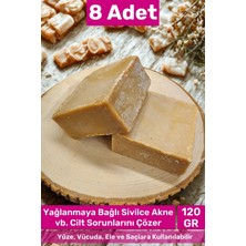 Carlburn #bitkiselsabun Güzel Kokulu El Yüz Saç Vücut Orijinal Bitkisel %100 Zeytinyağlı Sabun 120G - 8 Adet