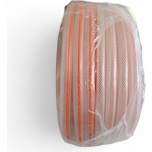 Çelik Süper Turuncu Pvc Şeffaf Örgülü 15-20-25-30METRE 1/2 Parmak (12.5 Mm)