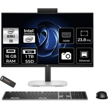 Hp Prostudio 4 G1I Intel Core Ultra 5 235T 16GB 1tb SSD 23.8" Fhd Fdos Touch All In One Bilgisayar & Per4 USB Bellek BY7E9ETPN308